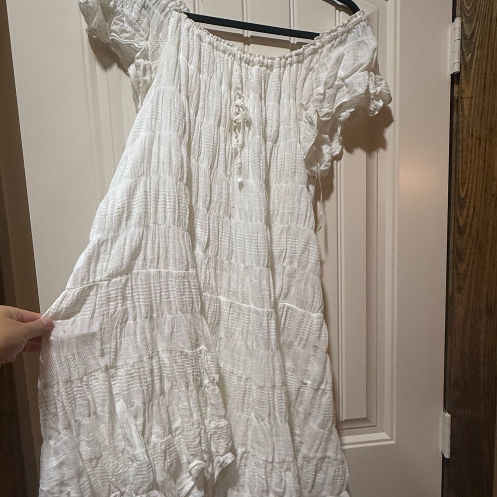 White Off-Shoulder Dress